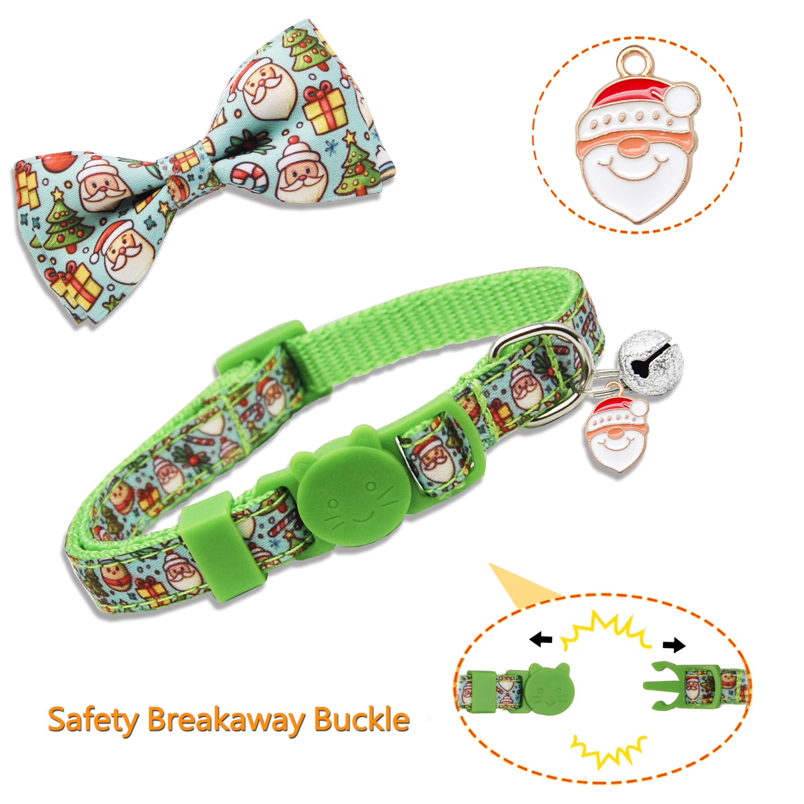 Miiemiu cat collar bow tie — detachable and adorable holiday flair for quick outfit changes