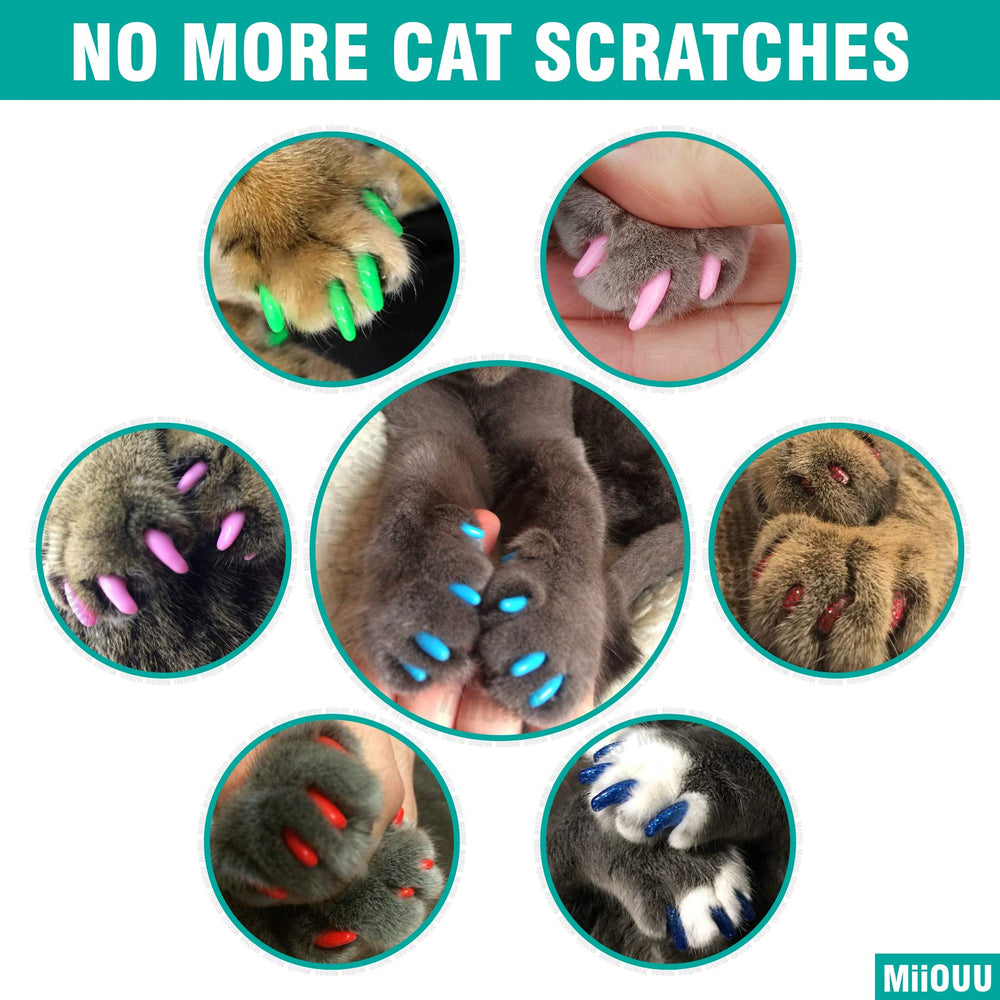 MiiOUU cat nail caps application-instructions guide simple setup