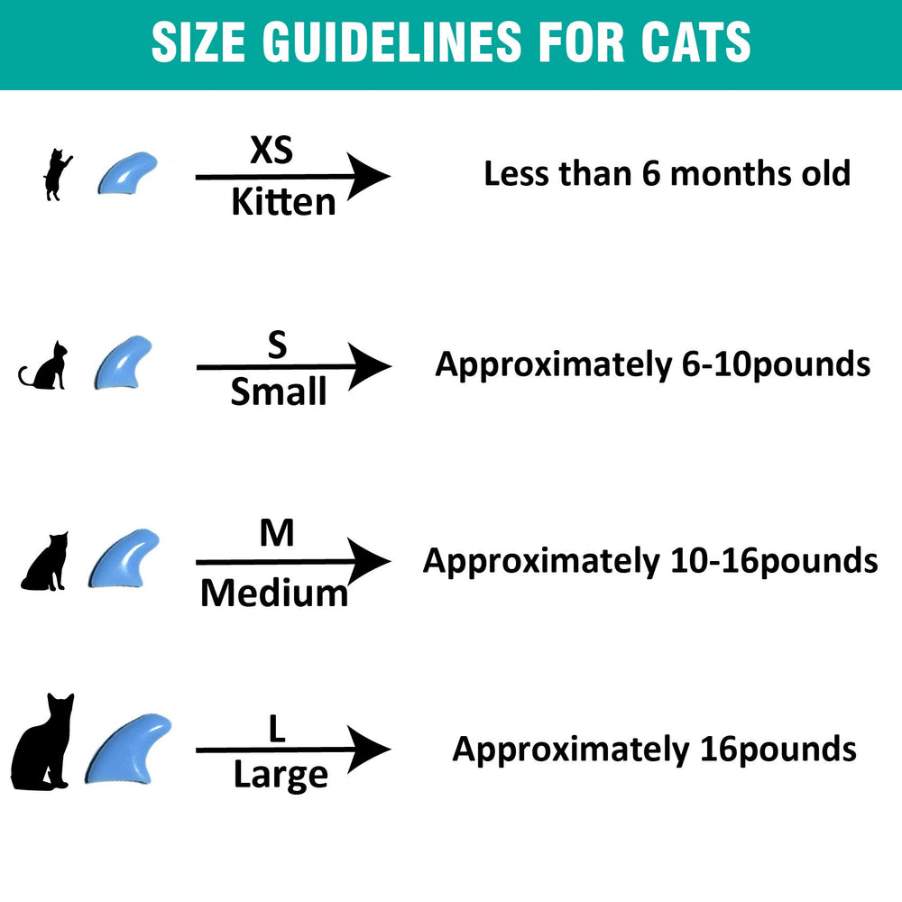 MiiOUU cat nail caps soft-vinyl-material provides comfortable wear