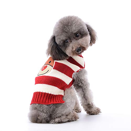 Mikayoo pet sweater closeup shows knit texture and durable stitching