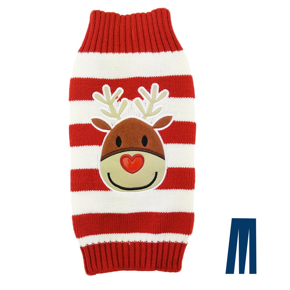 Mikayoo pet sweater worn by a small dog for festive holiday look