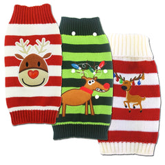 Mikayoo reindeer-head design sweater adds seasonal charm for pets
