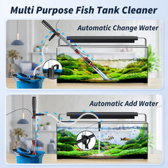 Mildhug fish tank cleaner with adjustable water flow controller for different tasks