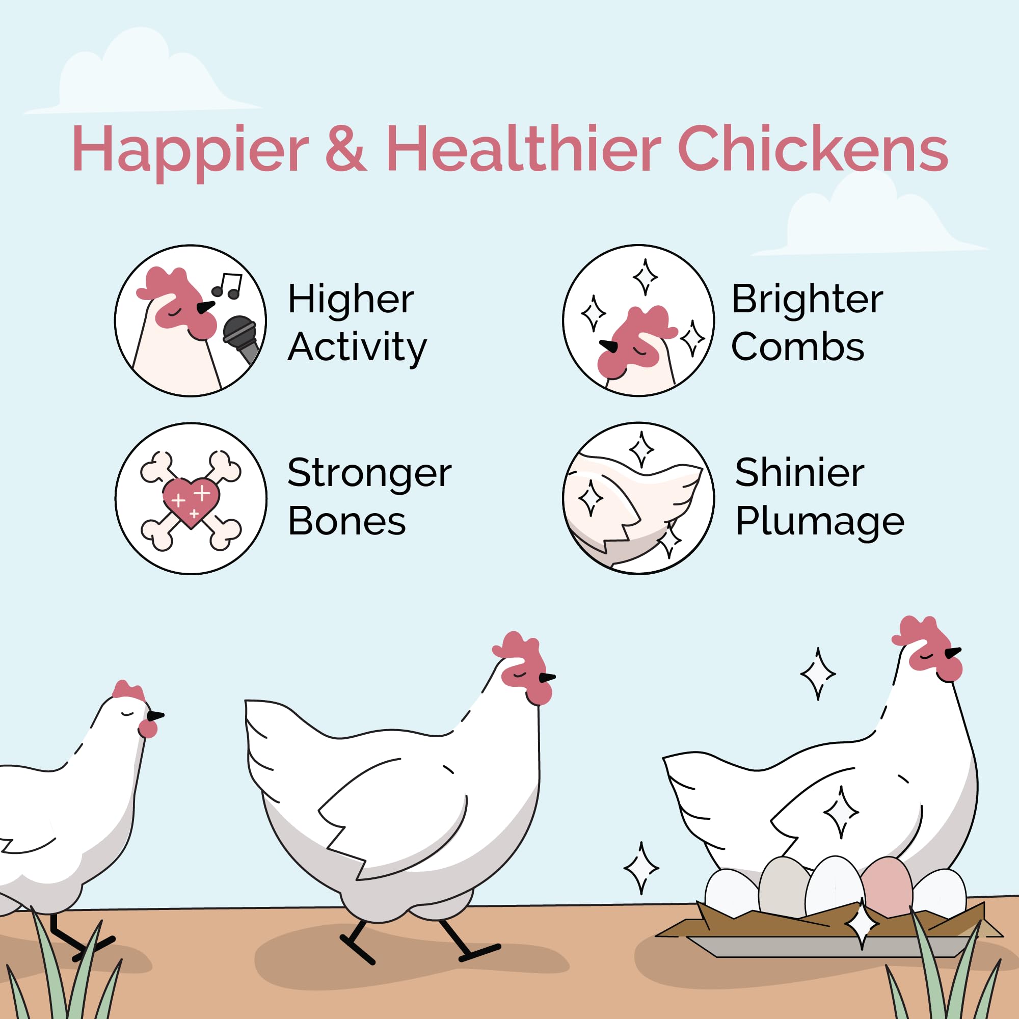 Mile Four grit 1 lb per month aligns with hens eating as needed.
