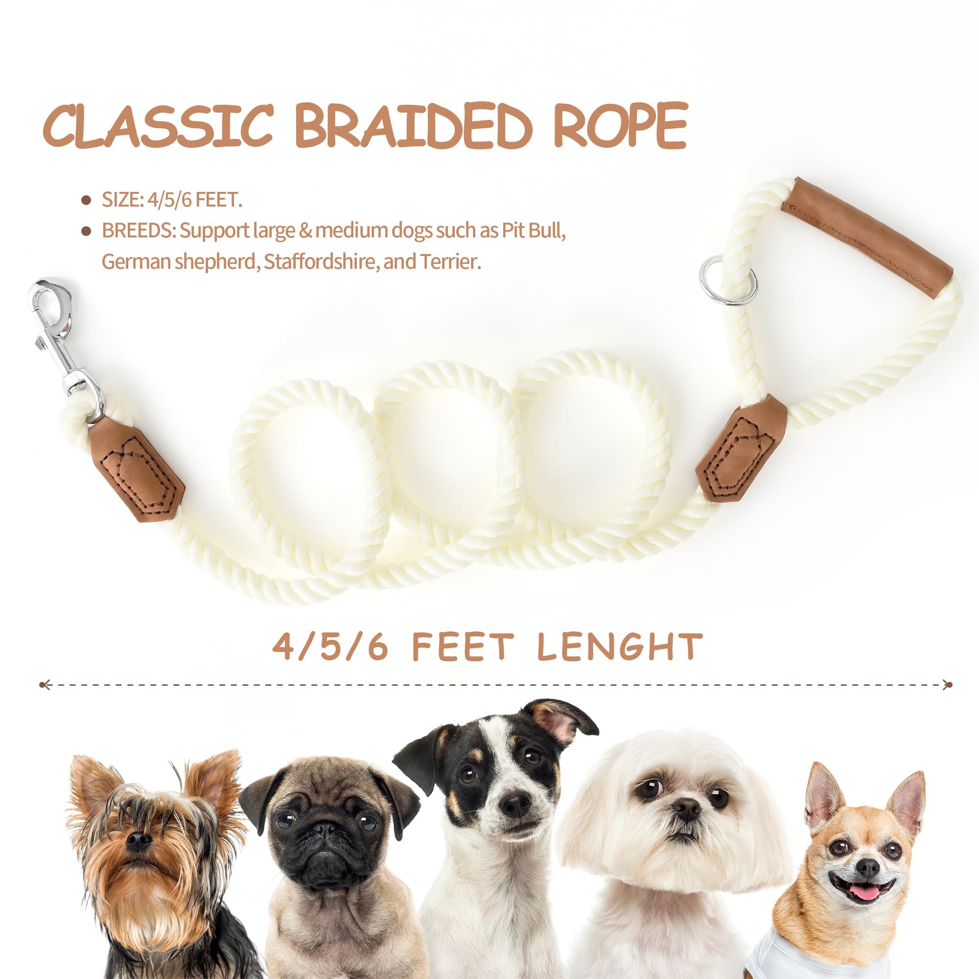 Mile High Life heavy-duty clasp metal is rust-proof and secure for strong dogs