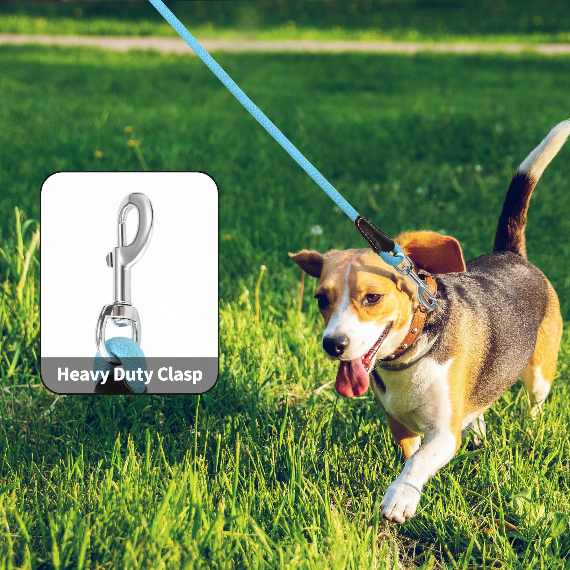 Mile High Life heavy-duty rope leash with 1/2-inch diameter for durability