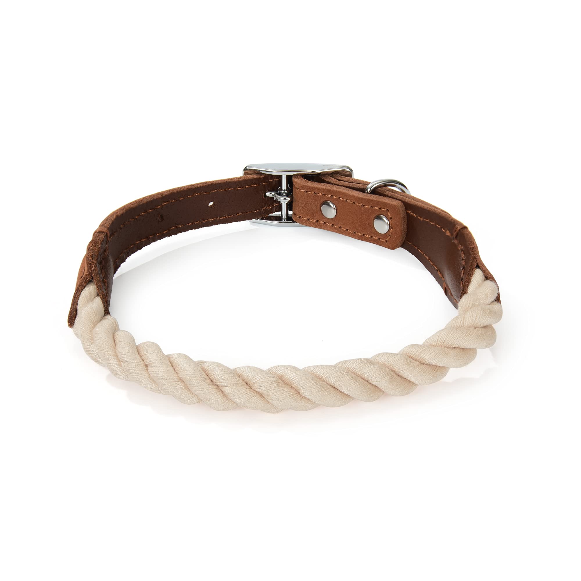Mile High Life rope dog collar small dog fit chart showing sizing guidance.
