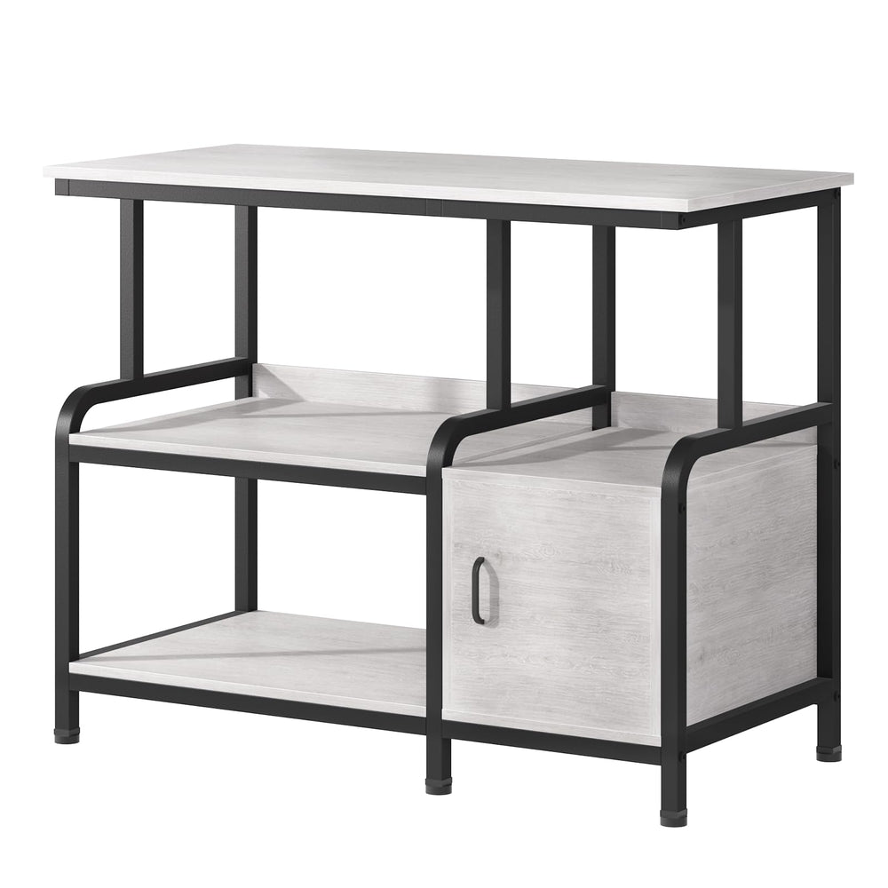 MILEFA 40-50gal aquarium stand front view highlighting sturdy steel support for heavy tanks