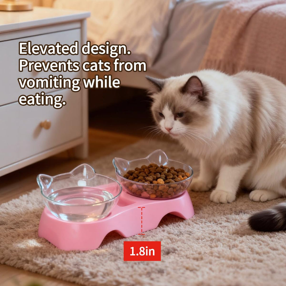 MILIFUN cat bowls easy to assemble and clean.
