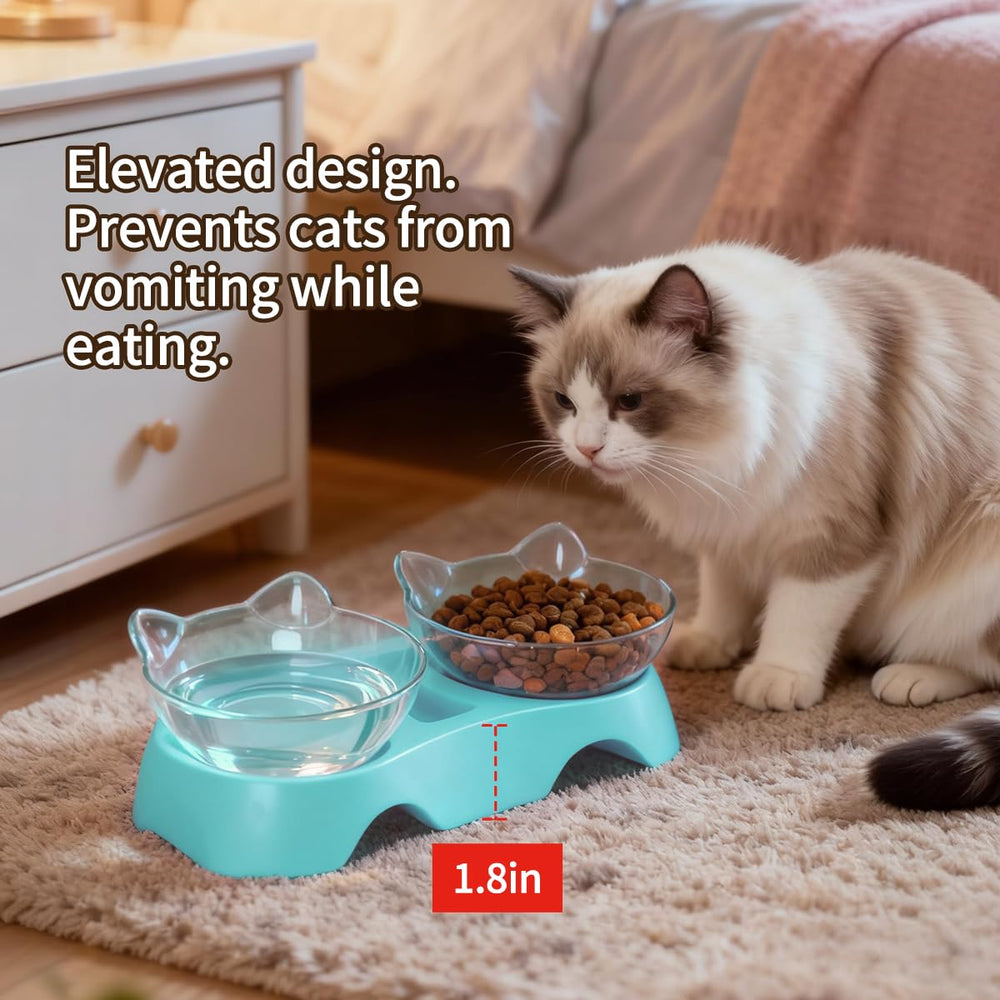 MILIFUN cat-bowls-easy-clean-twist-pull simplifies assembly and cleaning.