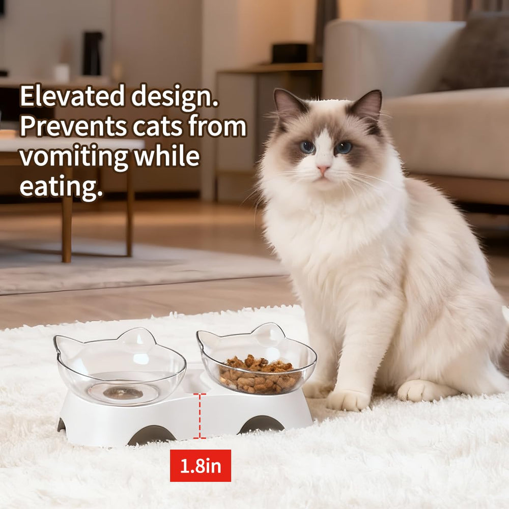 MILIFUN cat bowls easy twist and pull assembly for fast setup.