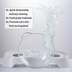 MILIFUN cat bowls kitten small-cat friendly size suits tiny pets.