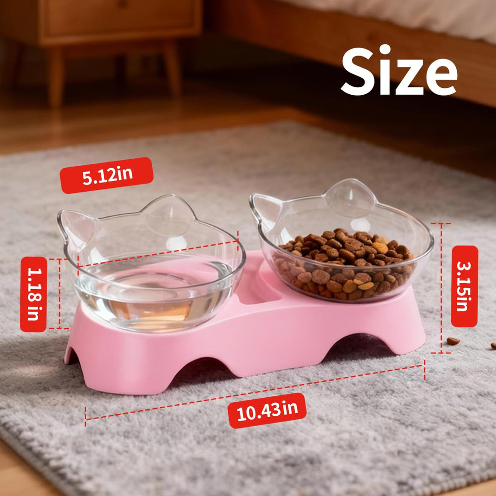 MILIFUN cat bowls orthopedic-style design supports comfortable eating.