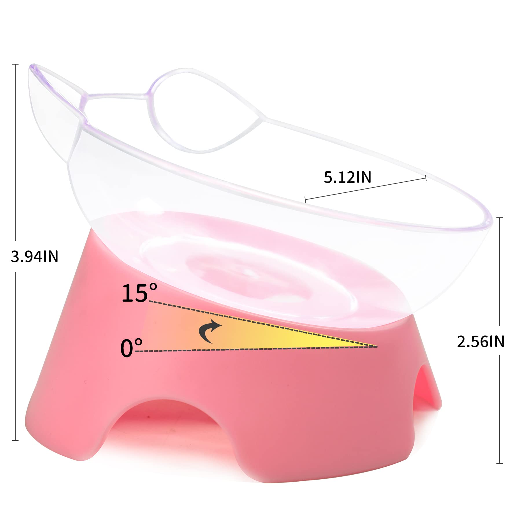 MILIFUN elevated cat dish design highlights ergonomic height for pets.