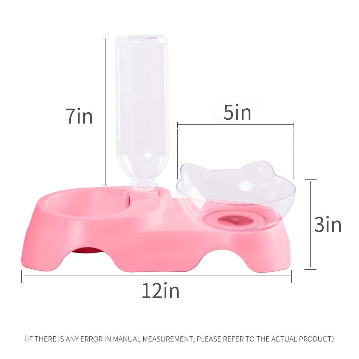 MILIFUN feeding setup improves posture with elevated tilt for small pets