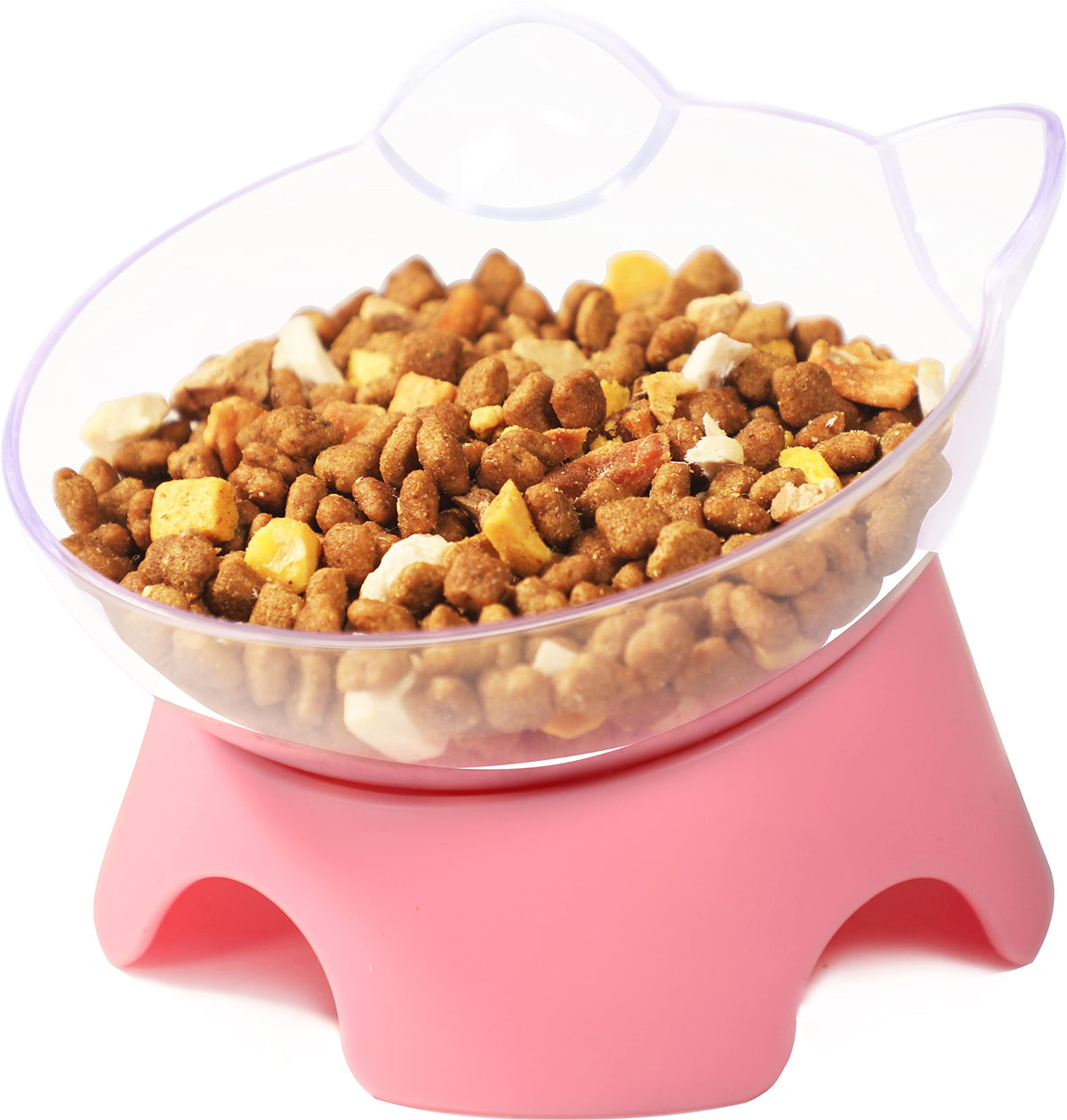 MILIFUN raised cat bowls with stand shown for comfortable feeding posture.
