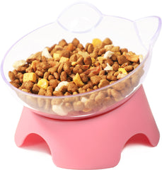 MILIFUN raised cat bowls with stand shown for comfortable feeding posture.