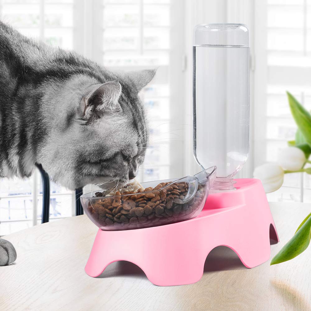 MILIFUN double bowl set ideal for small and medium pets