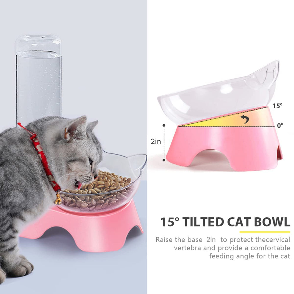 MILIFUN 15-degree tilted bowl supports easy licking and neck comfort