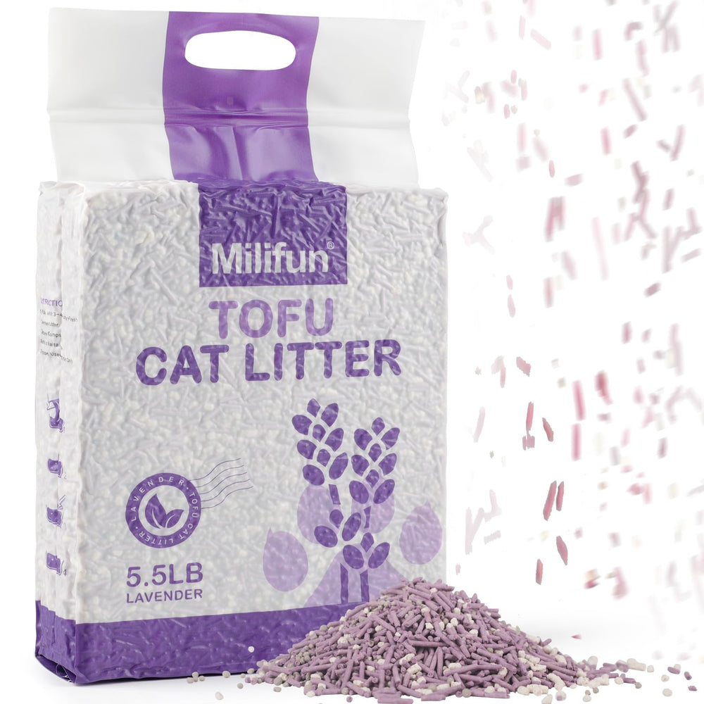 MILIFUN Tofu Cat Litter less scattering around the litter area.
