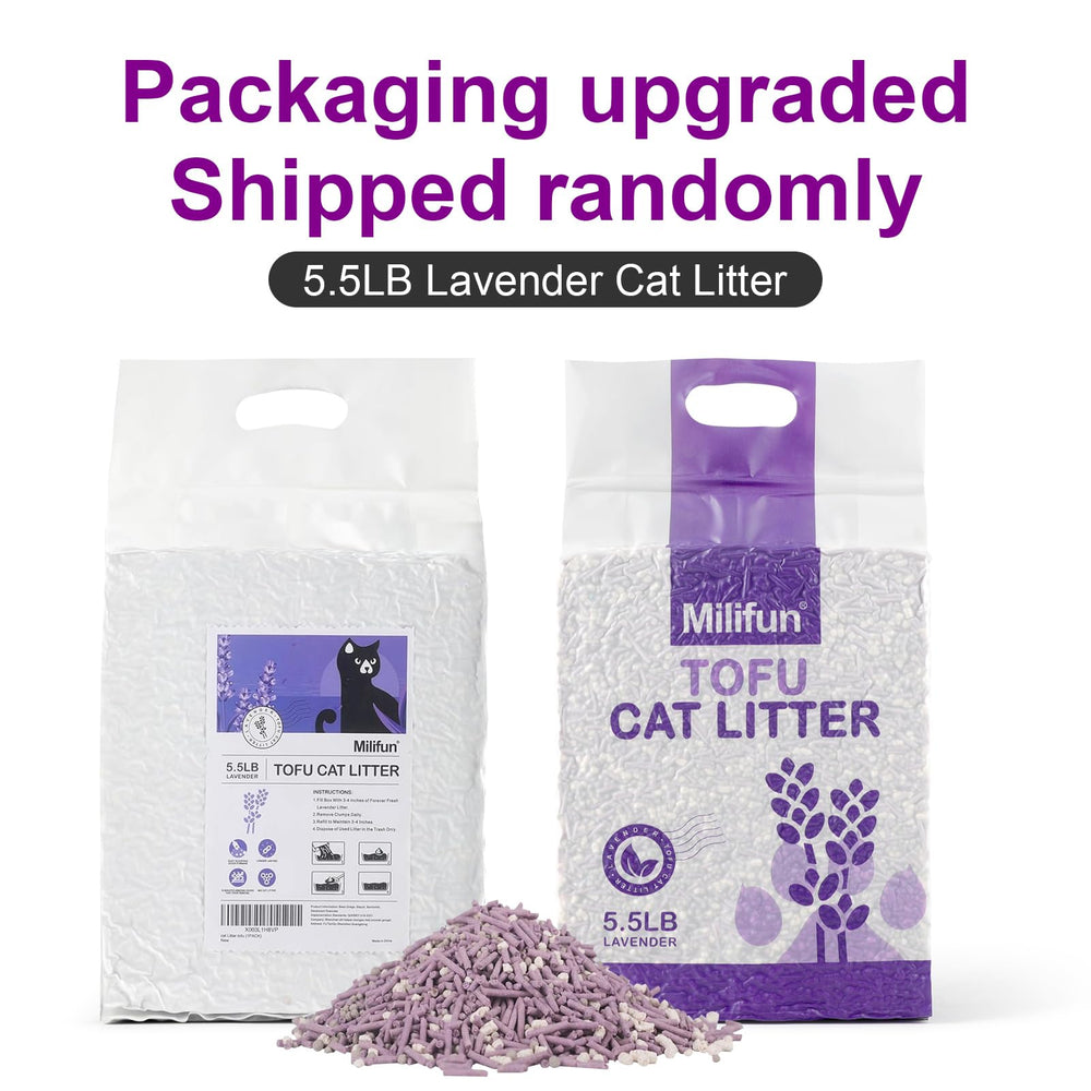 MILIFUN Tofu Cat Litter packaging and support for quick help.