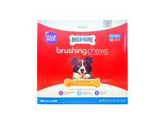Milk-Bone Brushing Chews twist-bone closeup showing ridges that support daily dental care