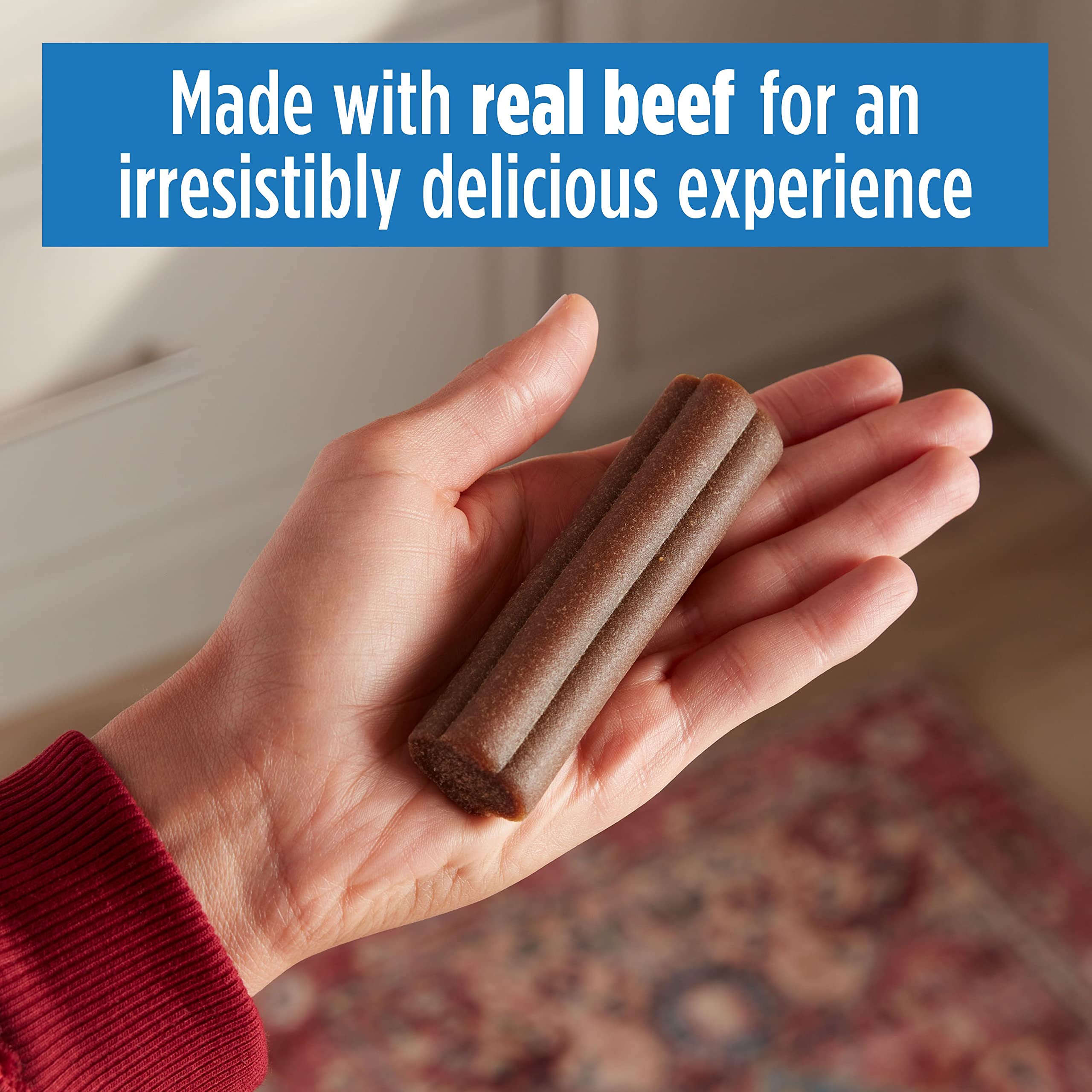 Milk-Bone Comfort Chews on a kitchen counter for everyday treats