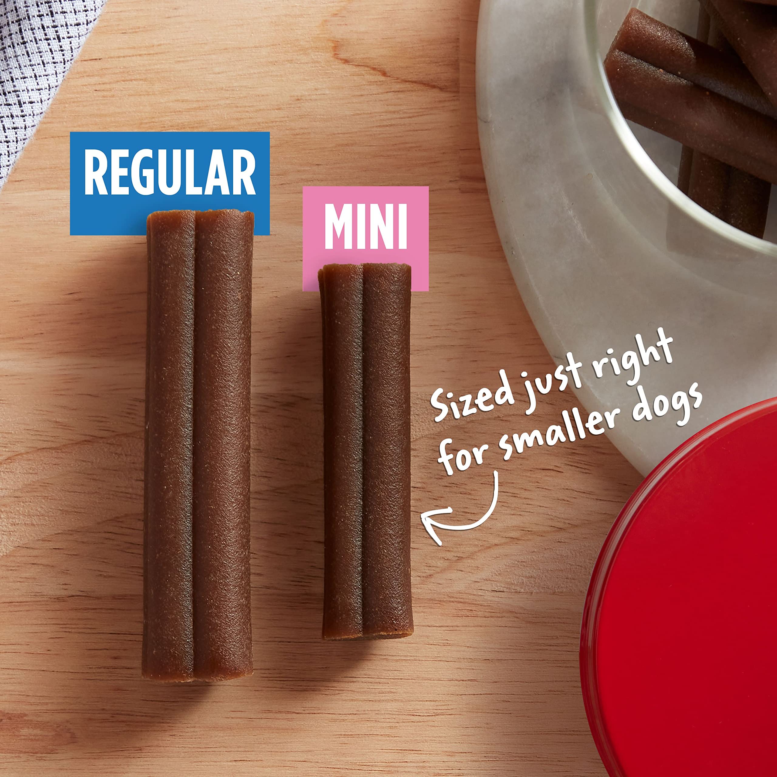 Milk-Bone Comfort Chews texture during chewing supports dental-cleaning action