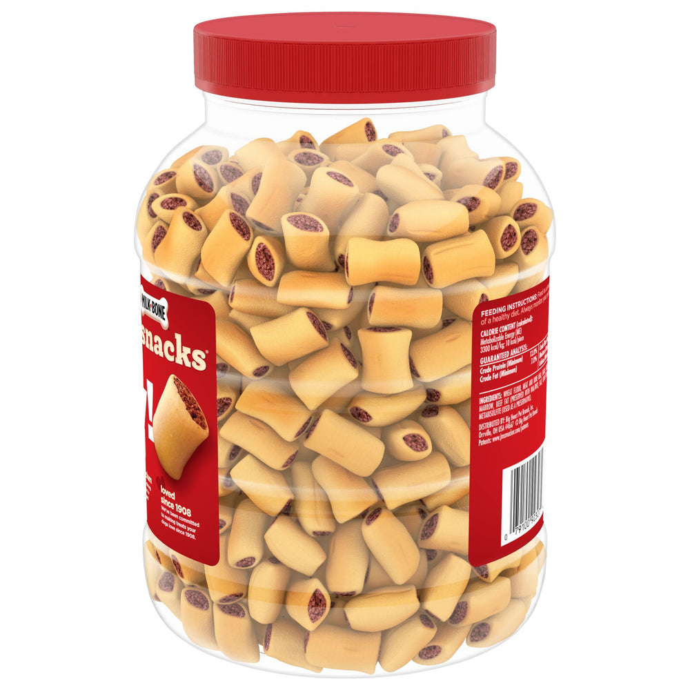 Milk-Bone MaroSnacks real bone marrow flavor entices canine appetites