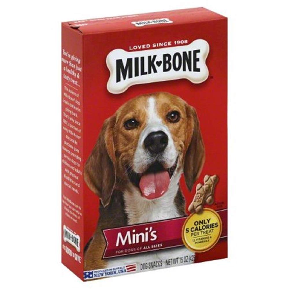 Milk-Bone Mini two-pack box-front image for small treats ideal for frequent rewarding moments