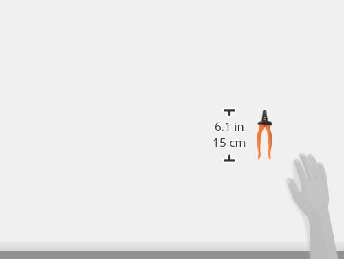 Millers Forge nail clipper orange handle in grooming station demonstrates heavy-duty reliability for busy shops