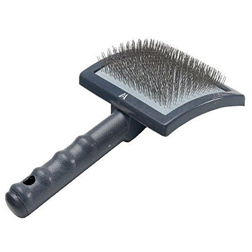 Millers Forge Slicker Large curved-brush removing loose hair on larger breeds