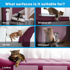 Miloona wall-mount protector protects walls from claws with clear vinyl.