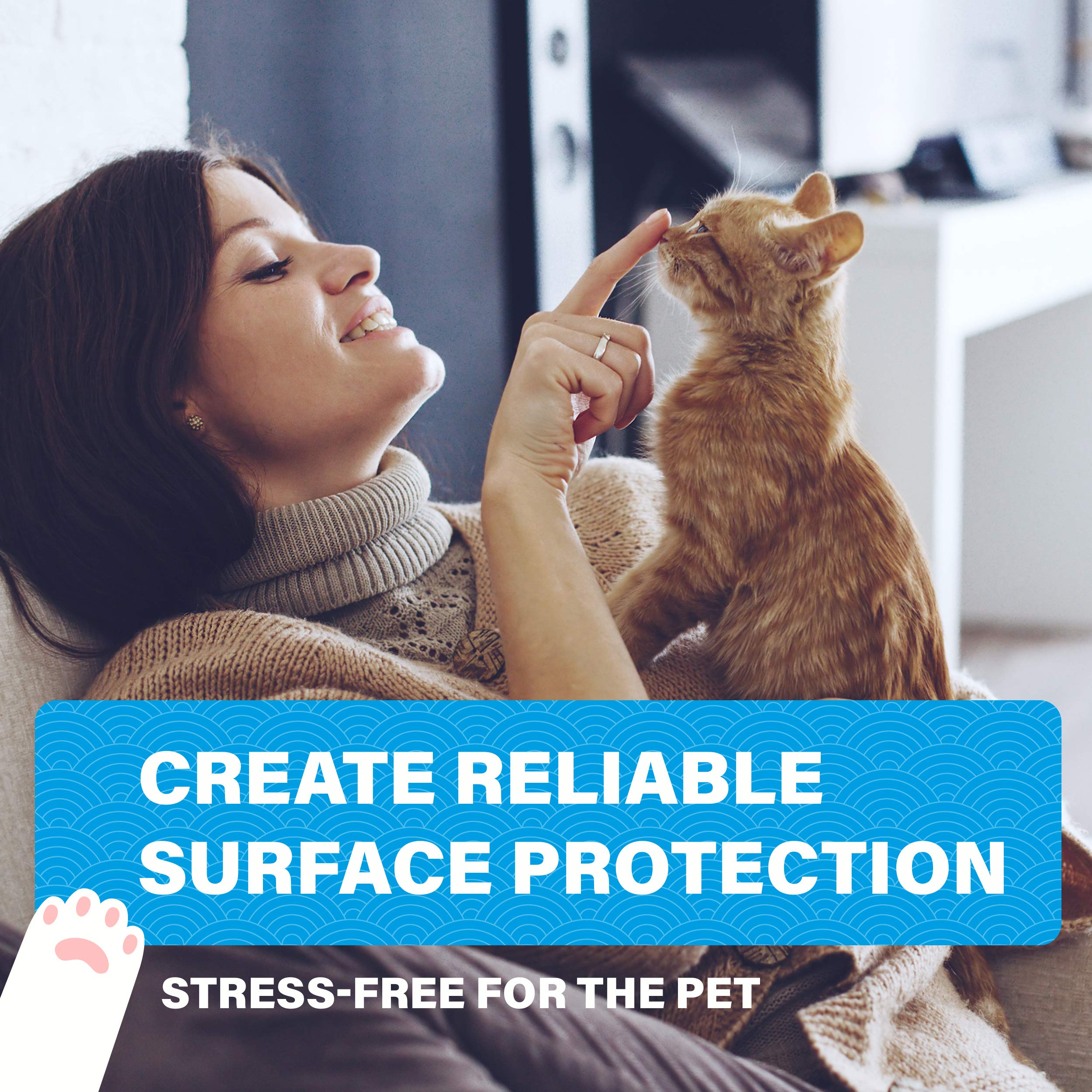 Miloona protector on multiple surfaces illustrating versatile furniture protection
