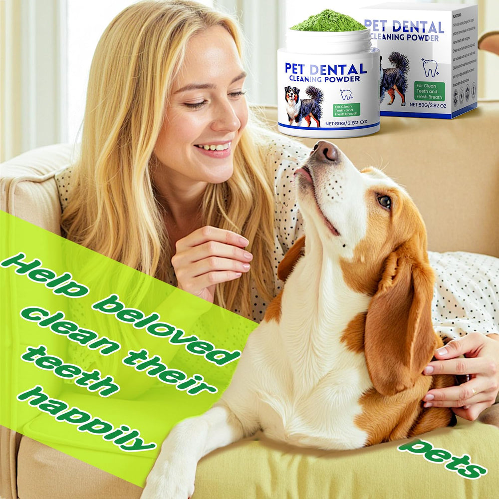 Mimo Style dental powder promotes gum health in dogs when used regularly.
