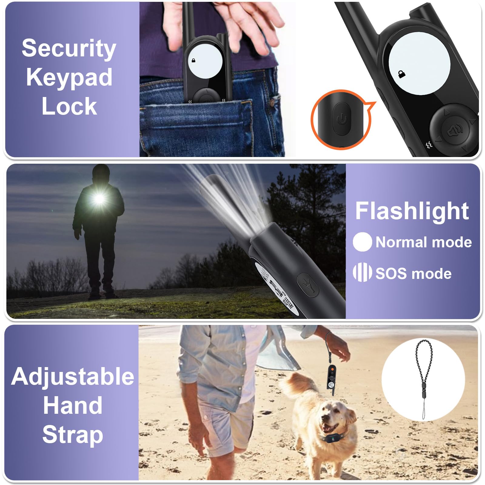 MIMOFPET IPX7 waterproof collar supports training in rain or splash-prone environments.