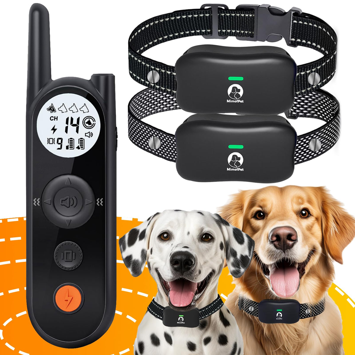 MIMOFPET wireless fence backyard setup for two dogs improves containment