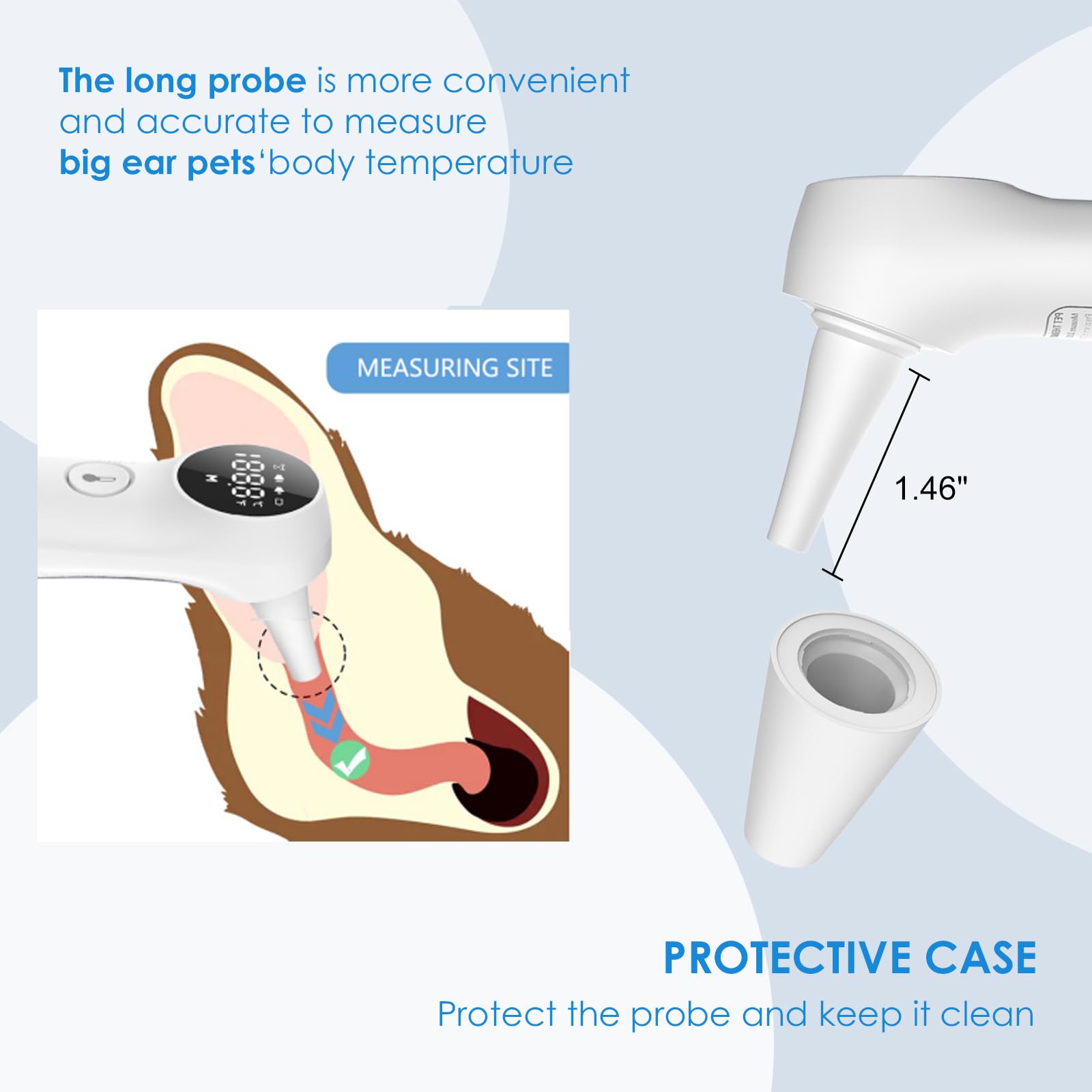 Mindpet-med infrared-sensor-measurement delivers fast, pet-friendly readings.