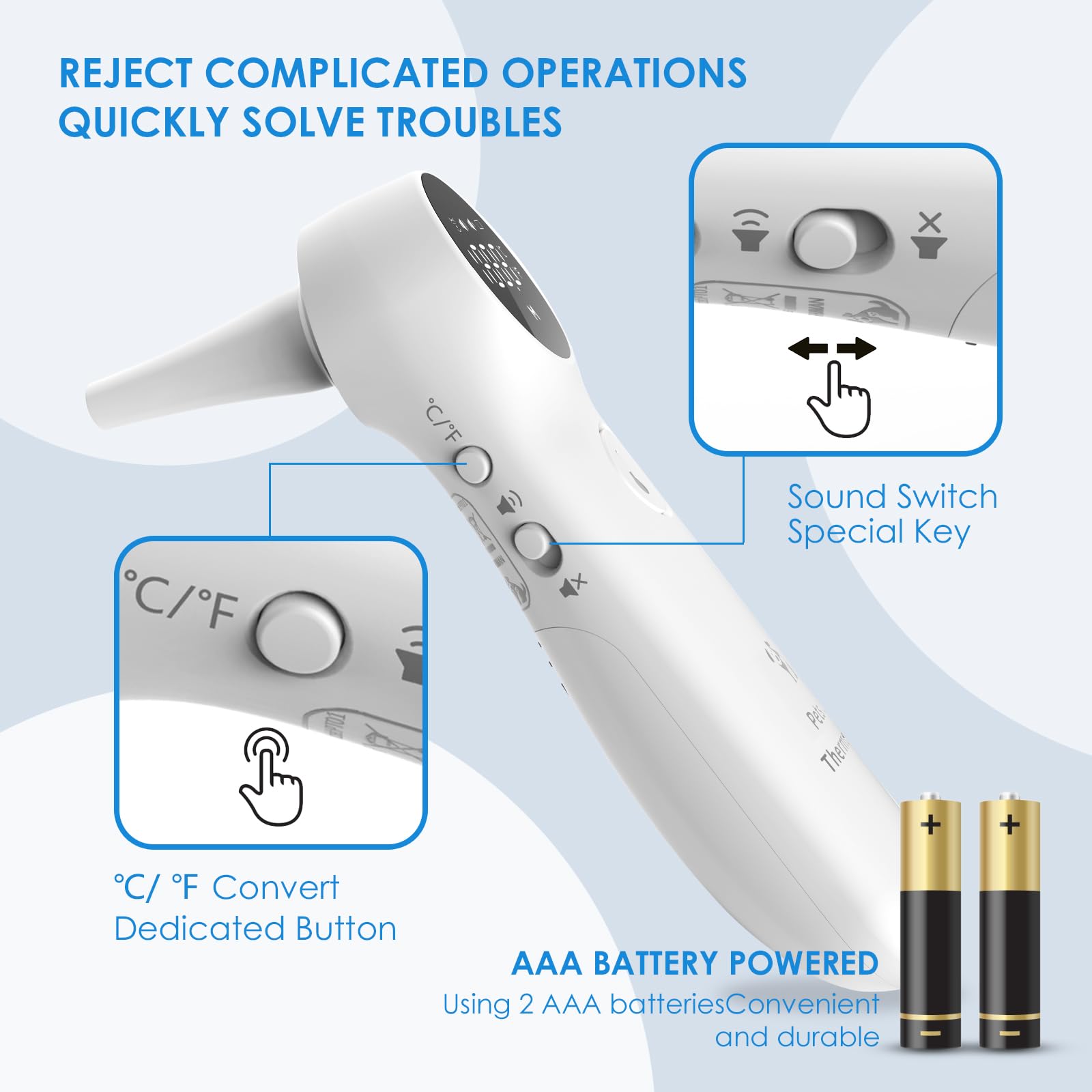 Mindpet-med one-second-reading provides rapid temperature insight.
