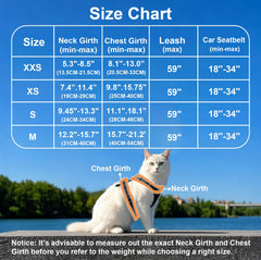 MingXpets cat harness and leash setup on a cat, secure fit for daily walks.