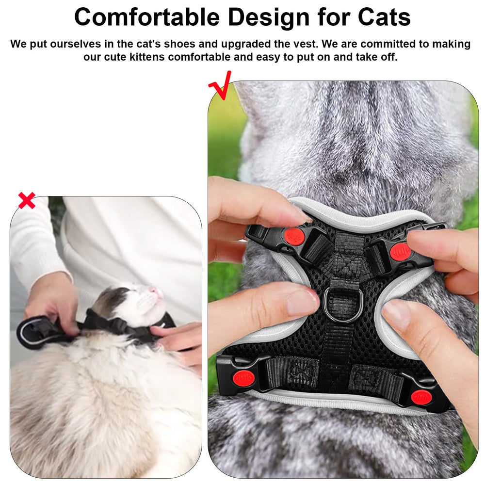 MingXpets travel-ready harness kit with car leash for trips.
