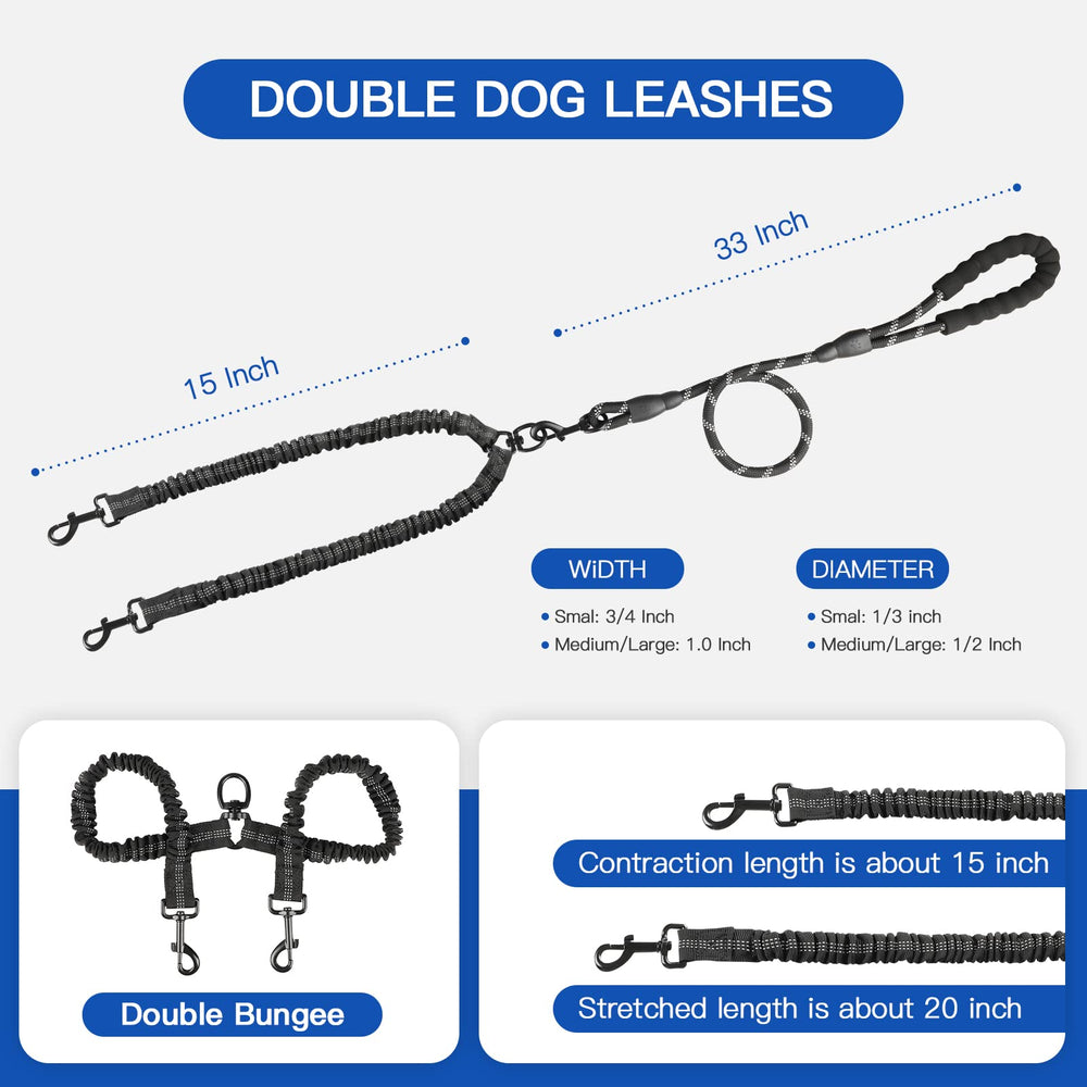 MingXpets two-dog walking setup illustrating shared walking experience.