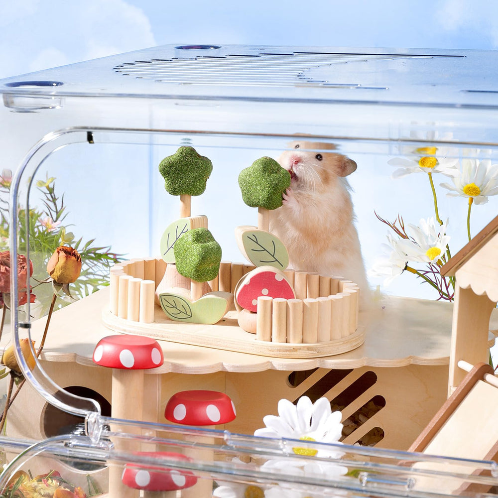 mini&moe multi-pet enrichment joy encourages safe chewing across hamsters, guinea pigs, and rabbits.