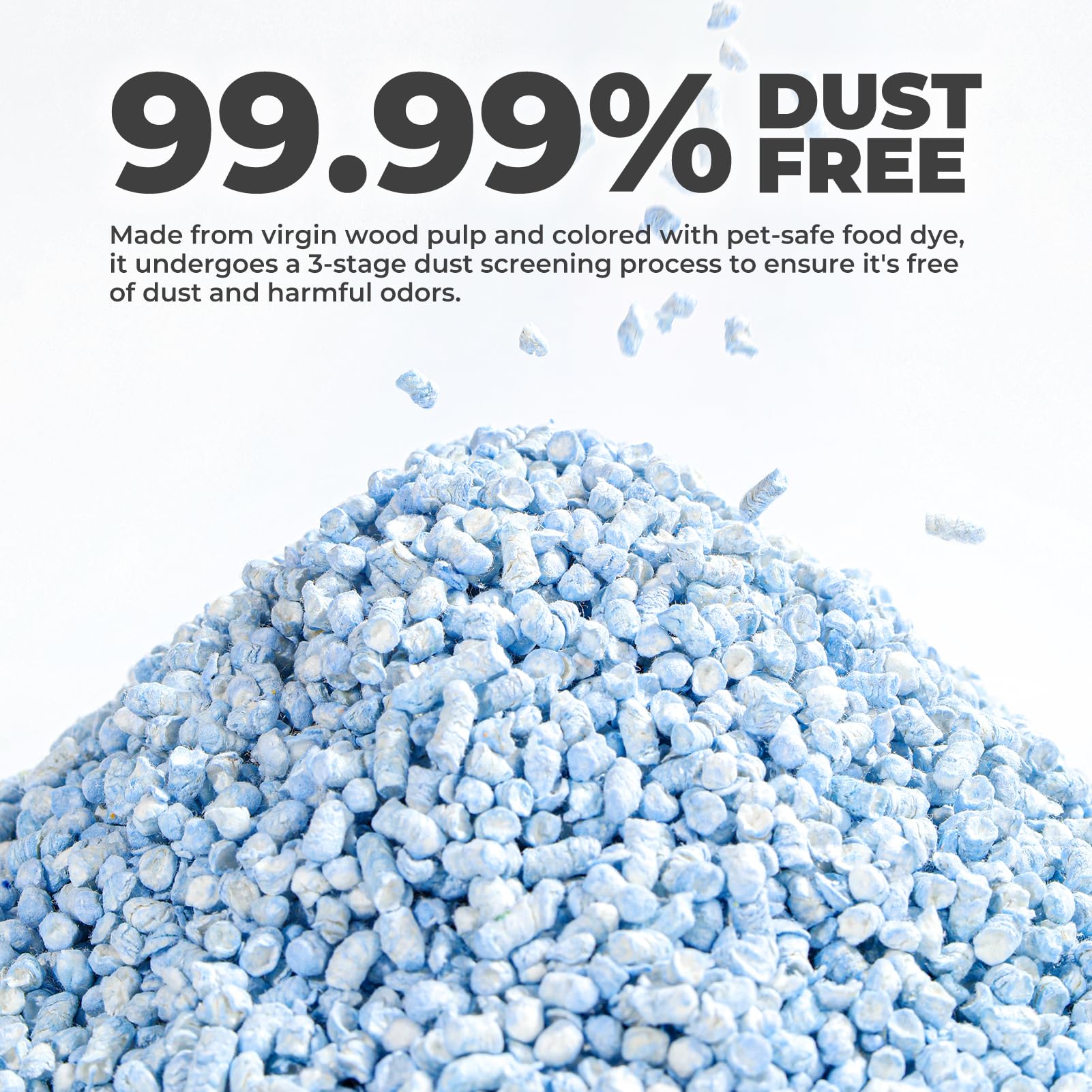 mini&moe rabbit litter bedding pellets demonstrate high moisture absorption.