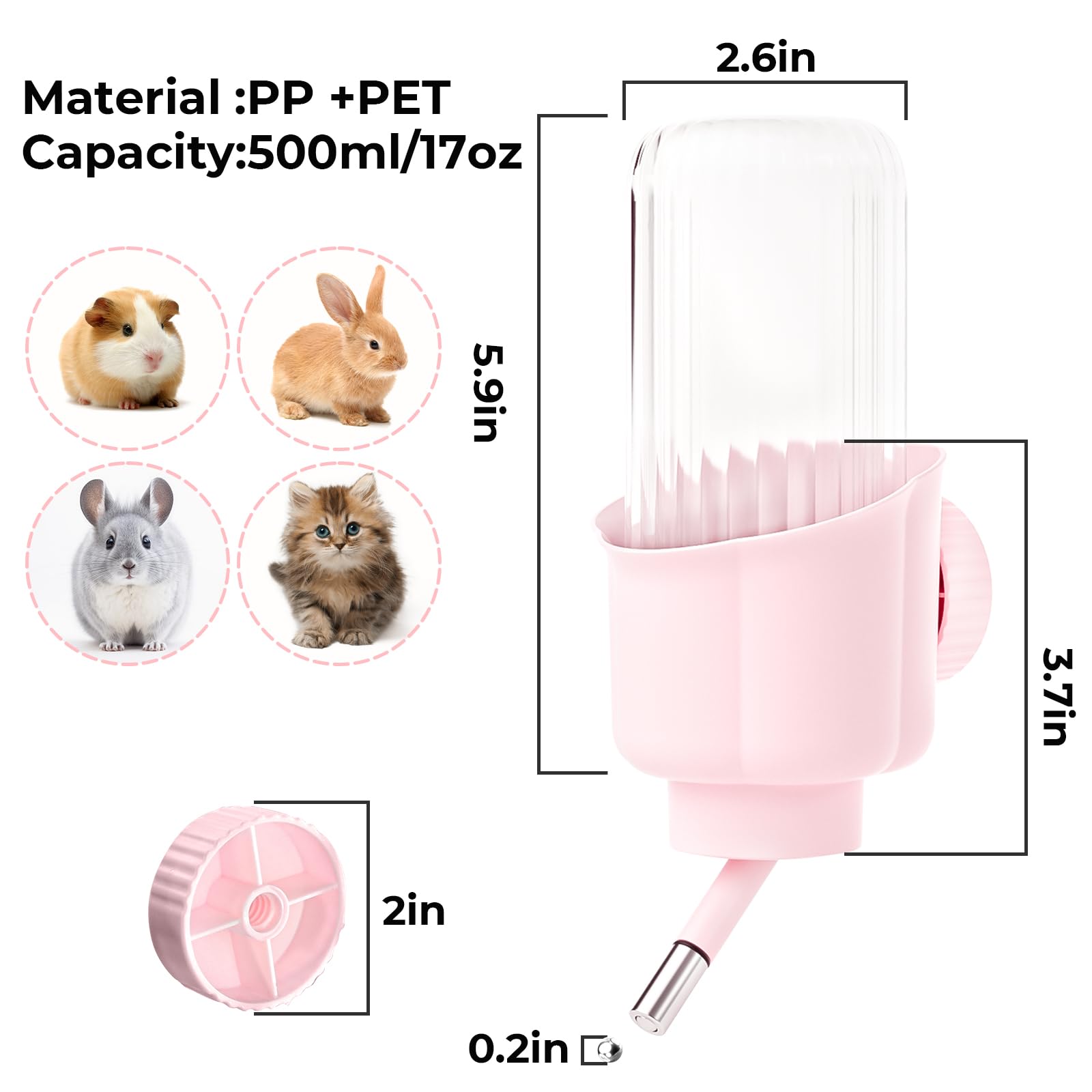 mini&moe easy-to-clean, odorless bottle for daily use.