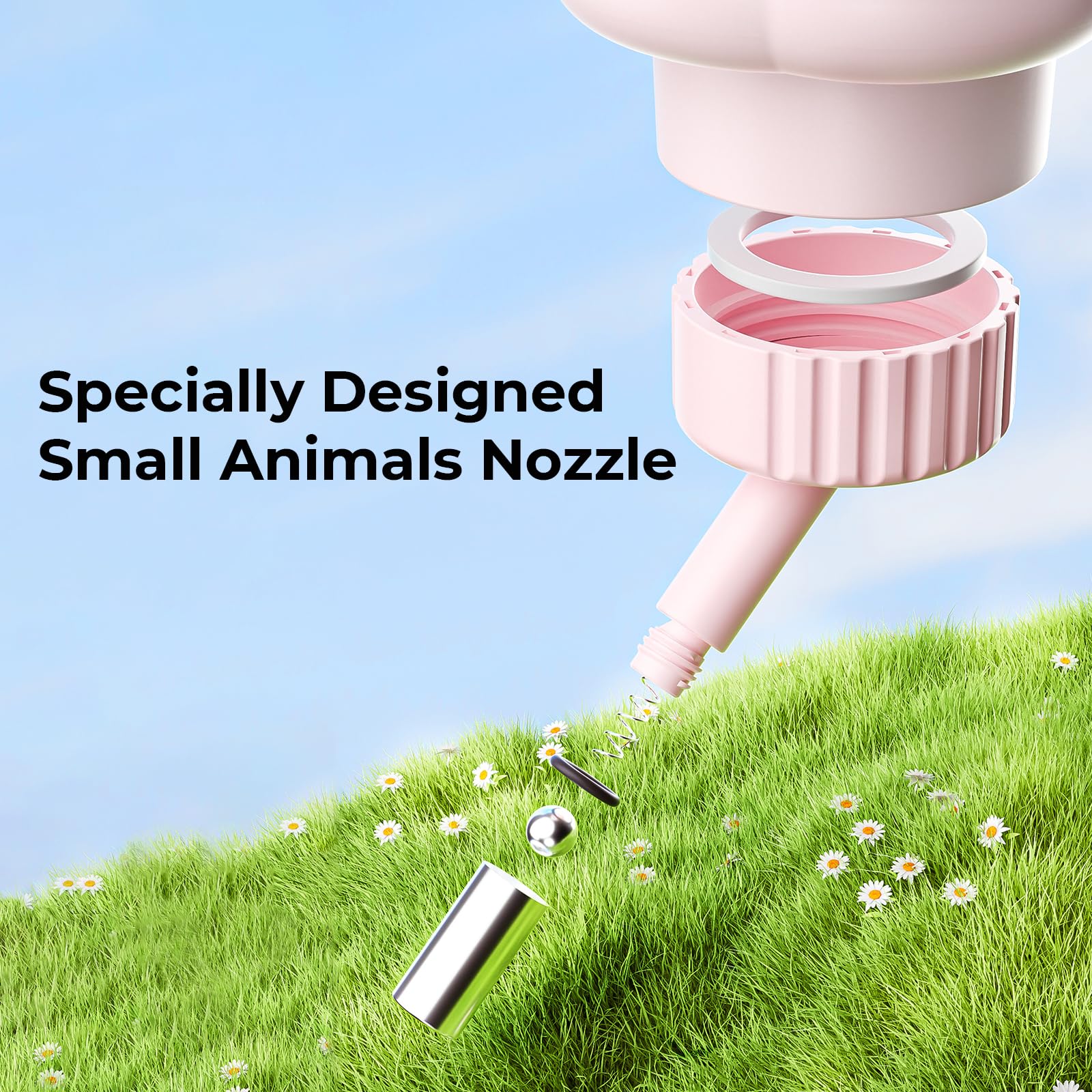 mini&moe 17oz capacity reduces refills during playtime.