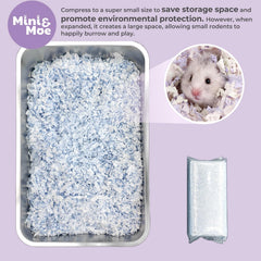 mini&moe hamster bedding odor-control for odor-free paws and peaceful napping
