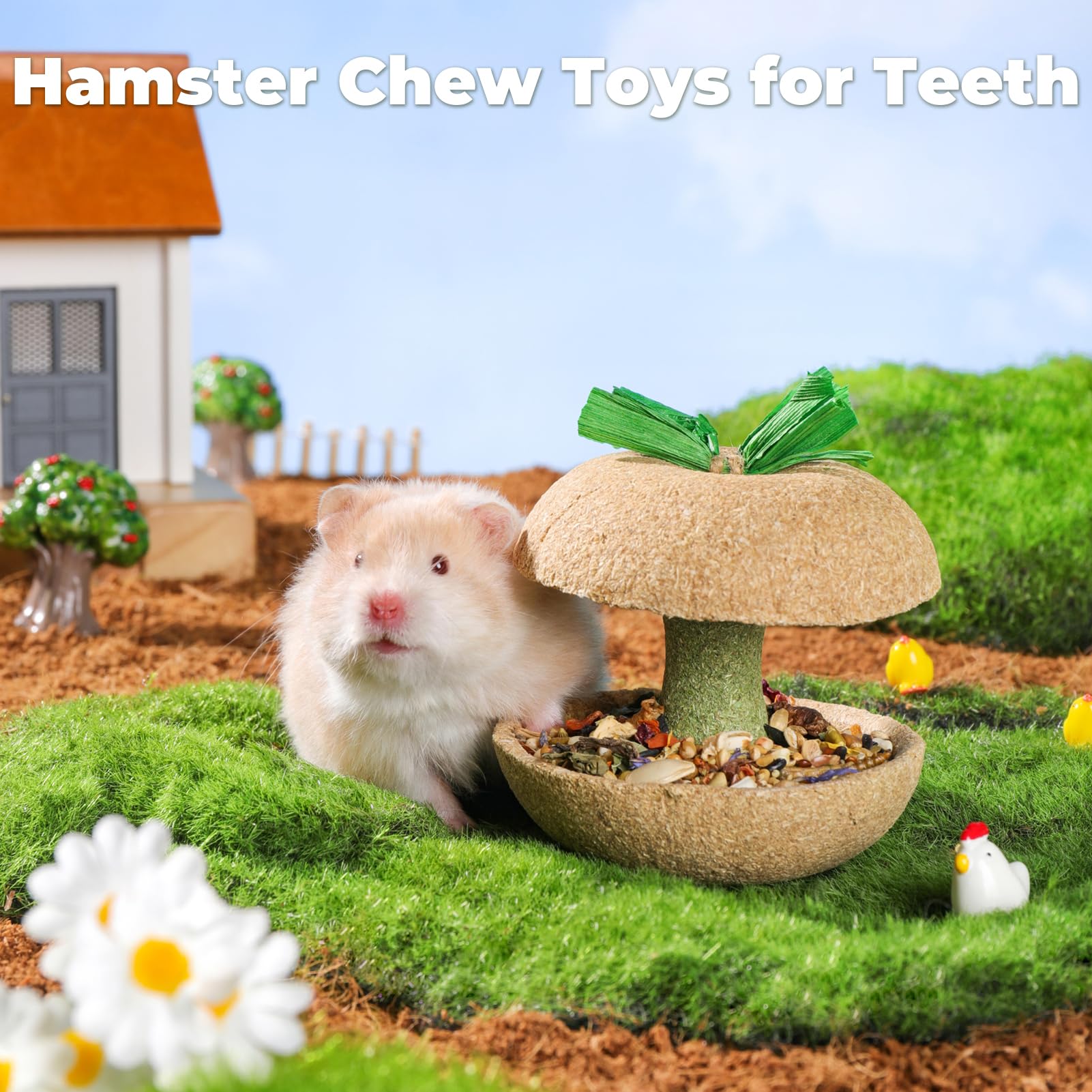 mini&moe Hollow center treat holder provides mess-free snack access