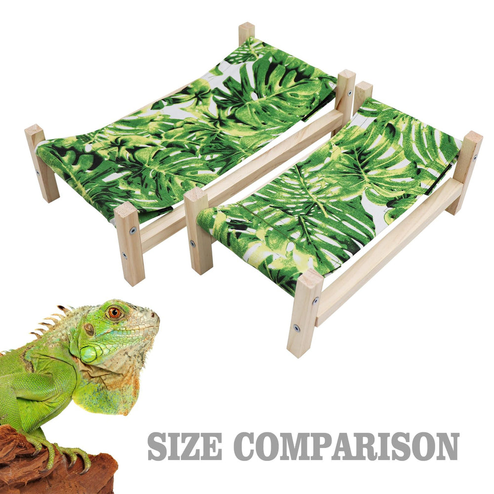 MinrzPet Bearded Dragon Bed rear angle shows smooth surface for safe climbing.