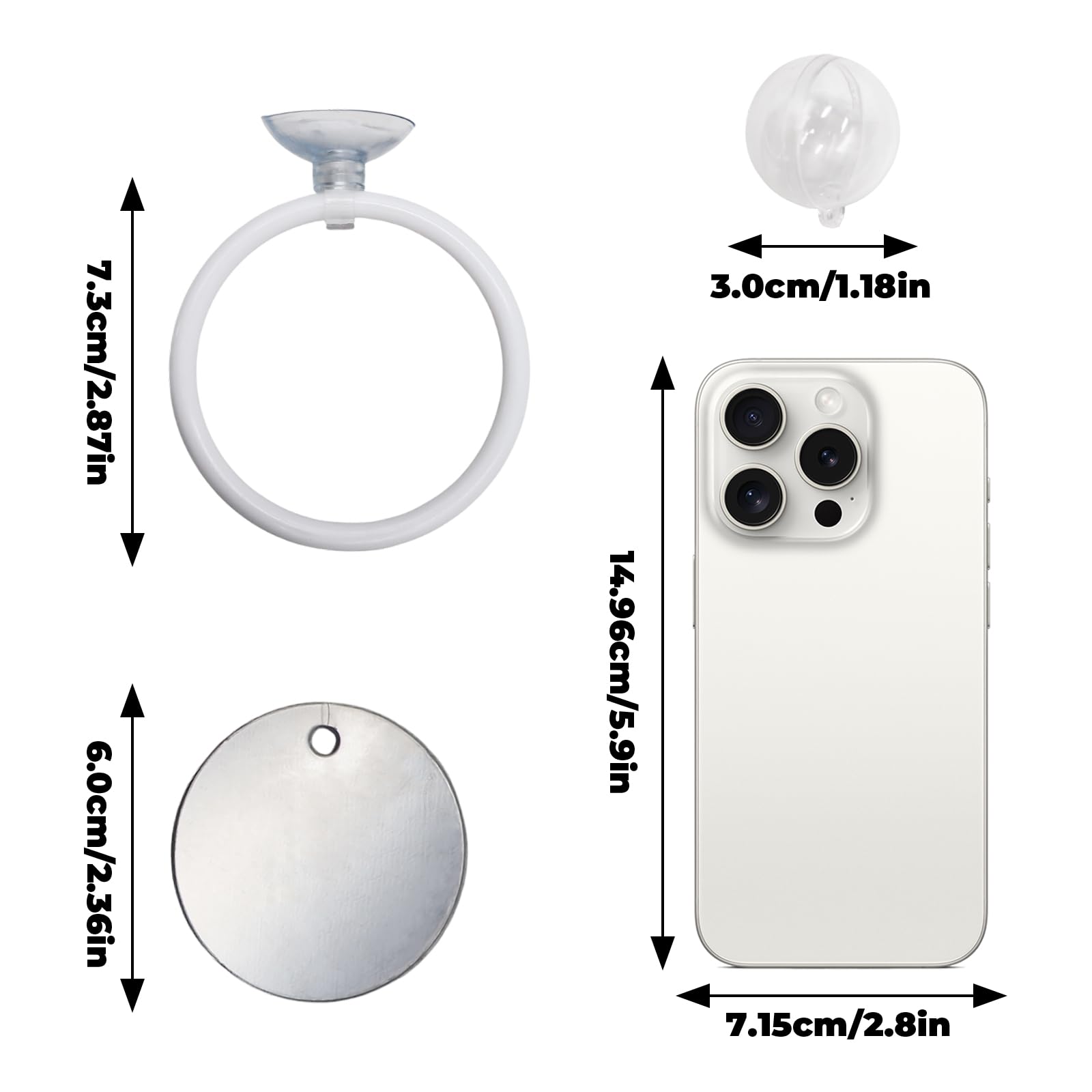 MinrzPet beta fish training rings with suction cups enable interactive obstacle play.